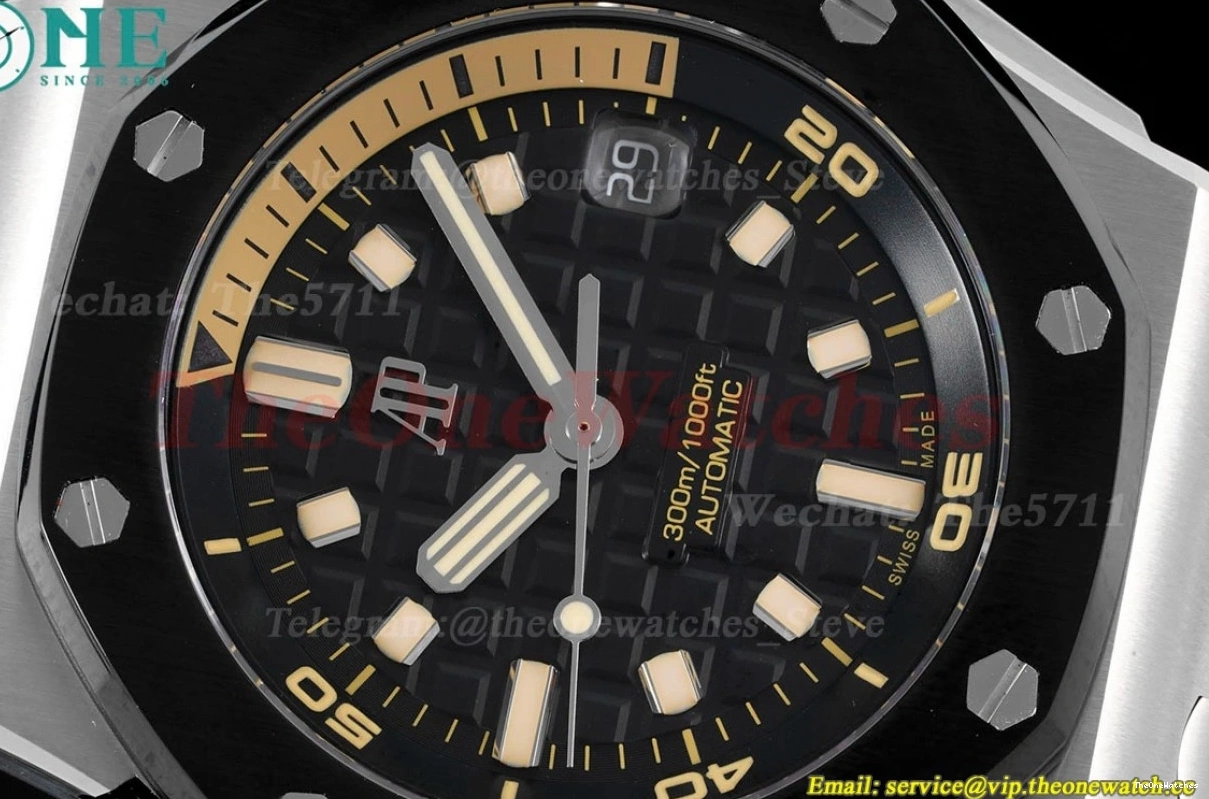 Offshore Diver 42mm Black RU Oak A4308 SS Stk APF 15720 Royal 0328